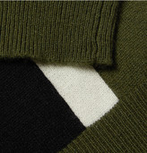 Thumbnail for your product : Todd Snyder Patterned Knitted Cashmere Crew Neck Sweater