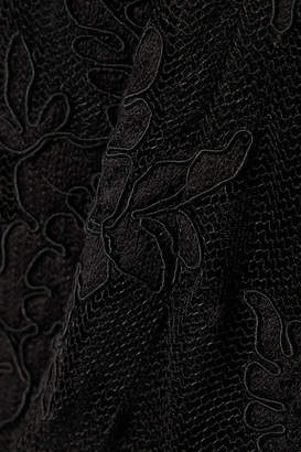 Simone Rocha Corded Lace And Tulle Midi Dress - Black