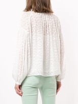 Thumbnail for your product : Frame Leopard-Jacquard Peasant Blouse