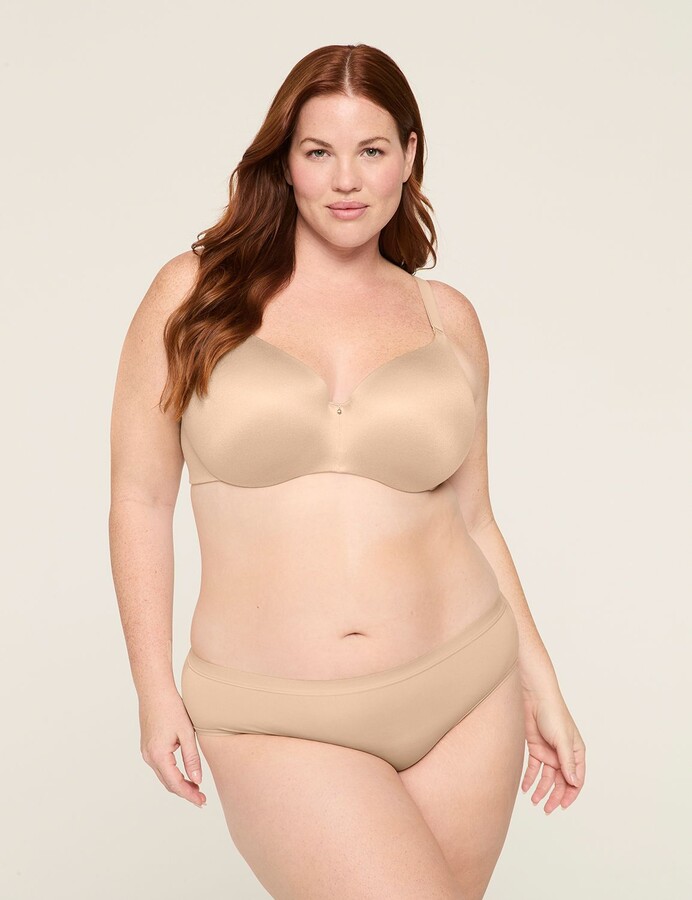 Plus size women's invisible backsmoother lightly lined balconette bra Clearance