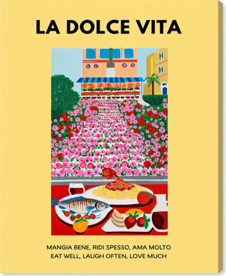 Art Remedy Feast and Flowers Canvas Print Summer Art Prints