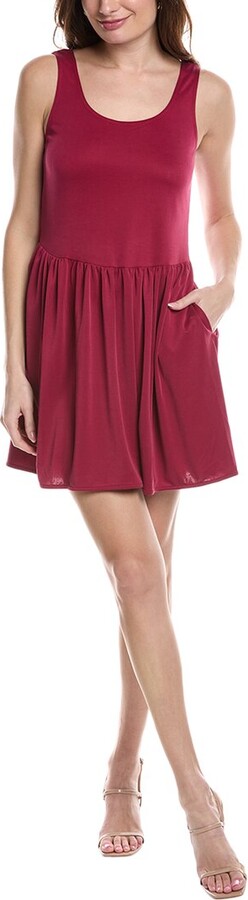 Rebecca Taylor Ruched Skirt Tank Mini Dress