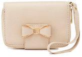 Thumbnail for your product : Charlotte Russe Bow-Topped Wristlet Wallet