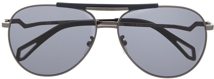 Zadig & Voltaire Pilote Eclair aviator sunglasses - ShopStyle