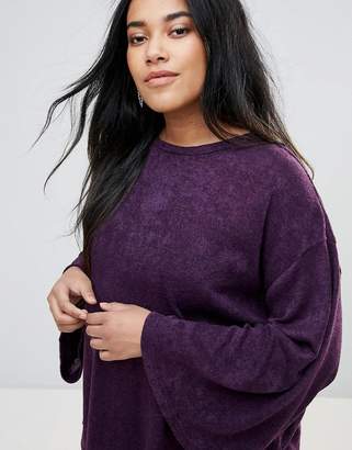 Unique 21 Hero Plus Tie Back Jumper With Fluted Sleeves