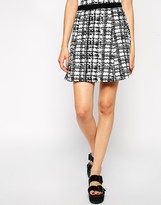 Thumbnail for your product : Influence Textured Skater Skirt