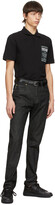 Thumbnail for your product : Versace Jeans Couture Black & Silver Leather Belt