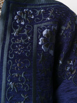 Thumbnail for your product : Alberta Ferretti mandarin neck jacquard coat