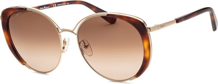 Ferragamo Sf300s 59mm Sunglasses in Gold - Save 31% Brown Womens Sunglasses Ferragamo Sunglasses 