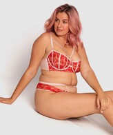 Thumbnail for your product : Enchanted Chloe Unlined Bra - Red/Light Pink