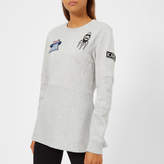 Thumbnail for your product : Karl Lagerfeld Paris Women's Space Peplum Patch Sweatshirt