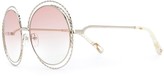 Thumbnail for your product : Chloé Eyewear Carlina Chain round-frame sunglasses