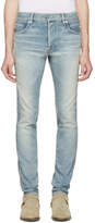 Thumbnail for your product : Balmain Blue Ribbed Jeans