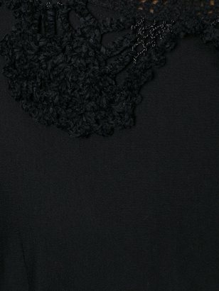 Marc Jacobs crochet collar flared dress