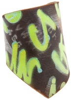 Thumbnail for your product : Leather Couture by Jessica Galindo - Alphabetum Freeform Cuff--Graffiti (Orange) - Jewelry