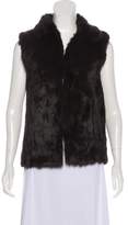Thumbnail for your product : Adrienne Landau Fur Collared Vest Fur Collared Vest