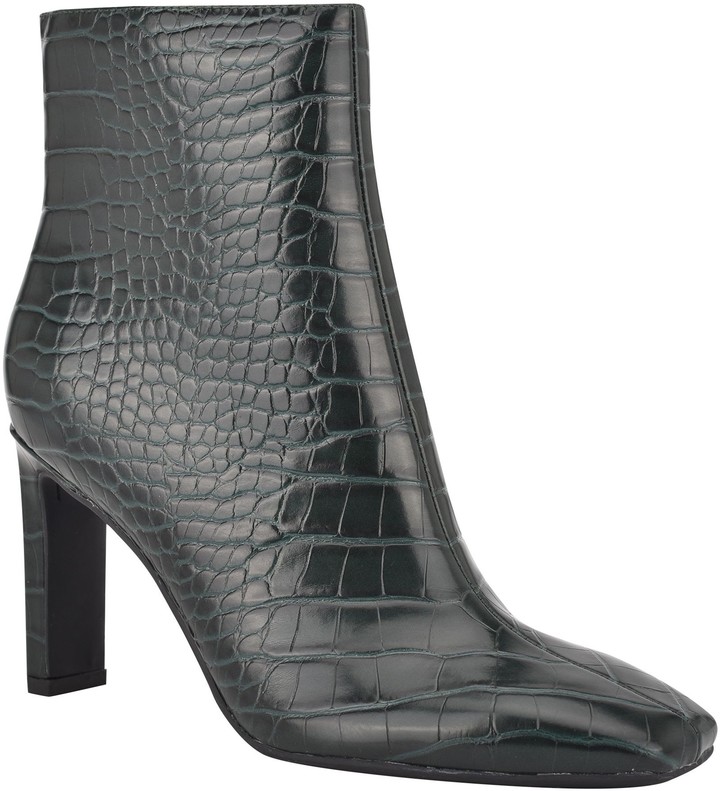 nine west square toe boots