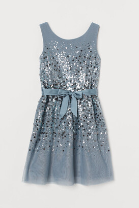 H&M Sequined tulle dress