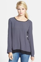 Thumbnail for your product : Pleione Colorblock Button Back Tunic (Regular & Petite)
