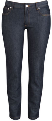 A.P.C. Women's Cropped Low Rise Etroit Court Jeans Indigo
