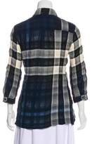 Thumbnail for your product : Burberry Plaid Long Sleeve Top