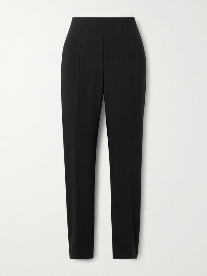 Carolina Herrera - Emilie Wool-blend Skinny Pants - Black