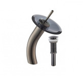 Thumbnail for your product : Kraus Single Hole Waterfall Faucet with Pop Up Drain