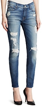 7 for all mankind ripped jeans