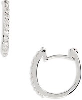 Thumbnail for your product : Roberto Coin Small Diamond Hoop Earrings