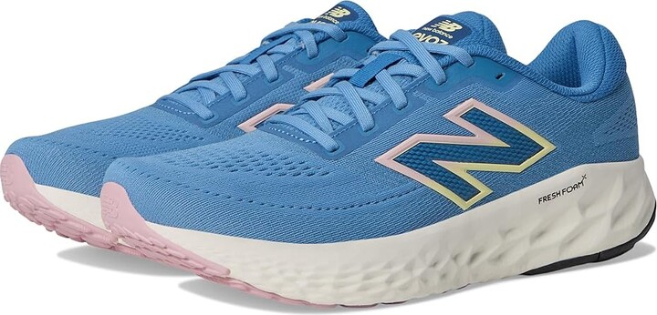 New Balance Fresh Foam X Evoz v4 Women's Running Shoes Blue Laguna/Sea Stone/Parchment : 6 B - Medium, Synthetic