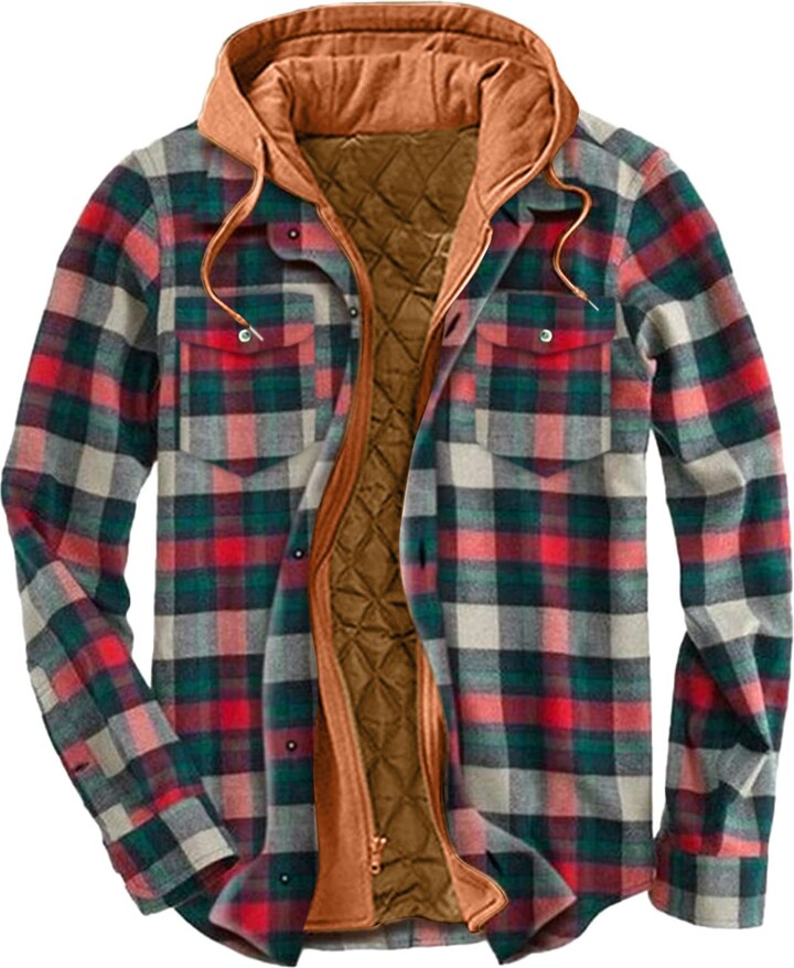 pullover flannel shirt mens