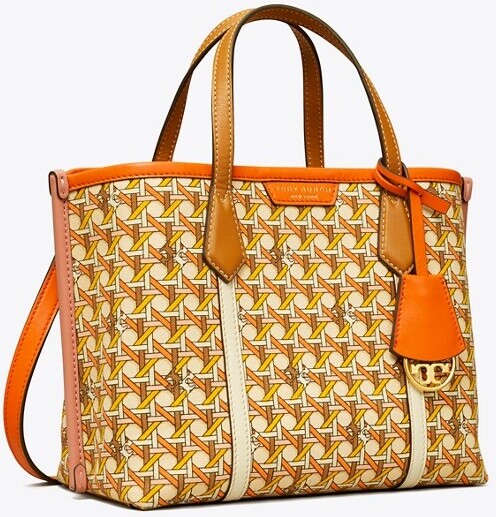Tory Burch Perry Printed Canvas Small Triple-Compartment Tote Bag -  ShopStyle