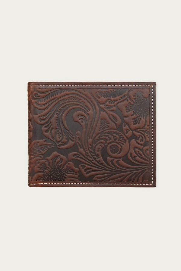 RRL Western Leather Billfold Wallet