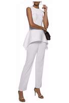 Thumbnail for your product : Cushnie Asymmetric Ribbed-Knit Peplum Top