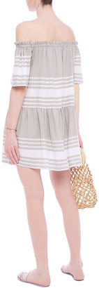 SUNDRESS Belted Embroidered Gauze Coverup