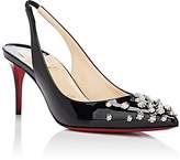 Thumbnail for your product : Christian Louboutin Women's Drama Sling Patent Leather Pumps - Black, Silver