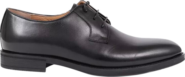 Jones Bootmaker Manchester Wide Fit Leather Lace-Up Derby Shoes