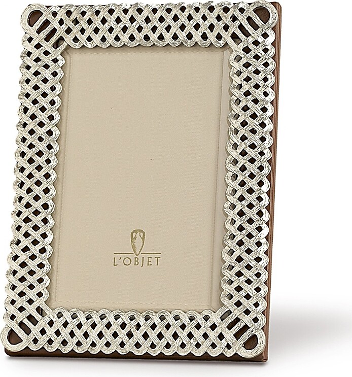 L'OBJET Platinum Braid Frame 5 x 7