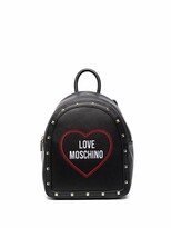 Thumbnail for your product : Love Moschino Logo-Embroidered Backpack