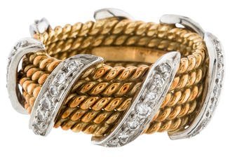 Tiffany & Co. Schlumberger Diamond Twist Ring