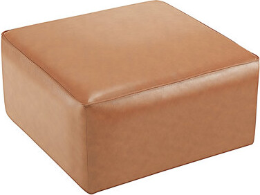 Pu Leather Tan Decorative - Enhance Your Interior Square Rest Comfortable Seating Option