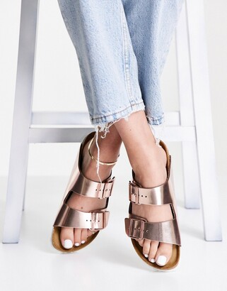 Birkenstock Gold Women's Sandals | Shop the world's largest collection of  fashion | ShopStyle UK