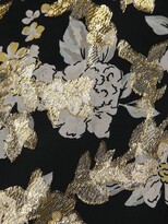 Thumbnail for your product : ML Monique Lhuillier Floral Metallic Midi Dress