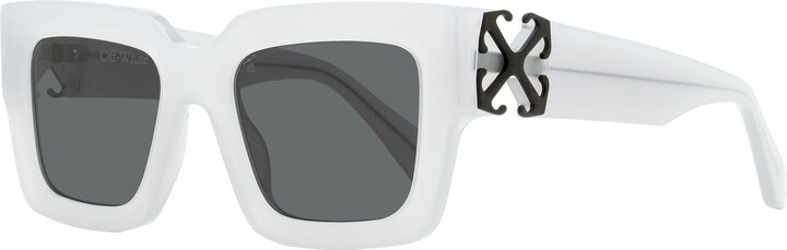 Off-White Women's Square Mystic Sunglasses OERI14D 0907 Frost 52mm