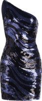 Thumbnail for your product : Halston Gabriella One-Shoulder Sequin Mini Dress
