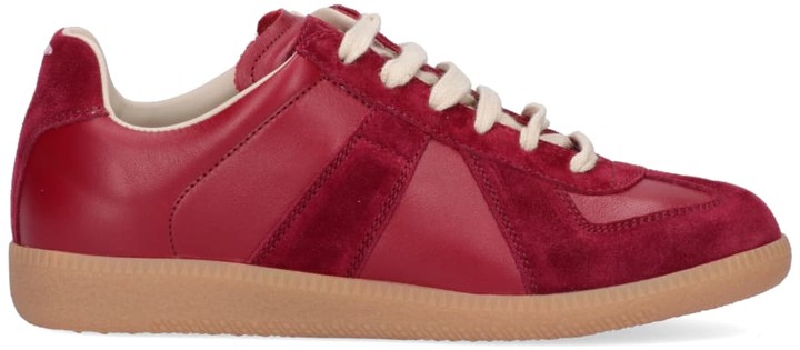 maison margiela red sneakers