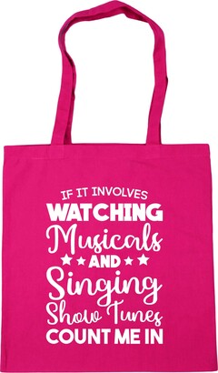 Hippowarehouse If It Involves Watching Musicals & Singing Show Tunes Count Me In Tote Shopping Gym Beach Bag 42cm x38cm