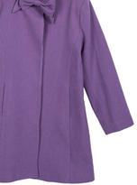Thumbnail for your product : Oscar de la Renta Girls' Wool Bow-Accented Coat w/ Tags