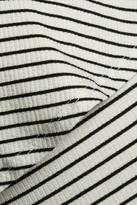 Thumbnail for your product : Kain Label Alessandra Off-The-Shoulder Striped Ribbed Jersey Bodysuit