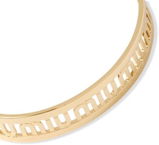 【Miu Miu 】Logo-Engraved Bracelet Miu Miu Laser-Engraved Logo Bracelet - ShopStyle